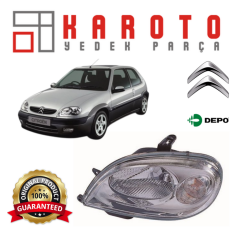 Citroen Saxo 2000 Üstü Sol Ön Far Lambası 552-1111L-LD-EM